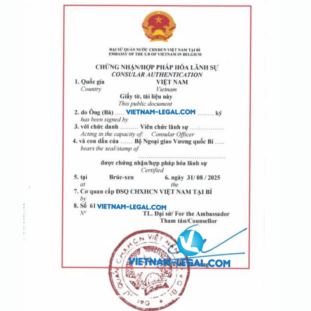Bằng ĐH của Bỉ dùng tại VN