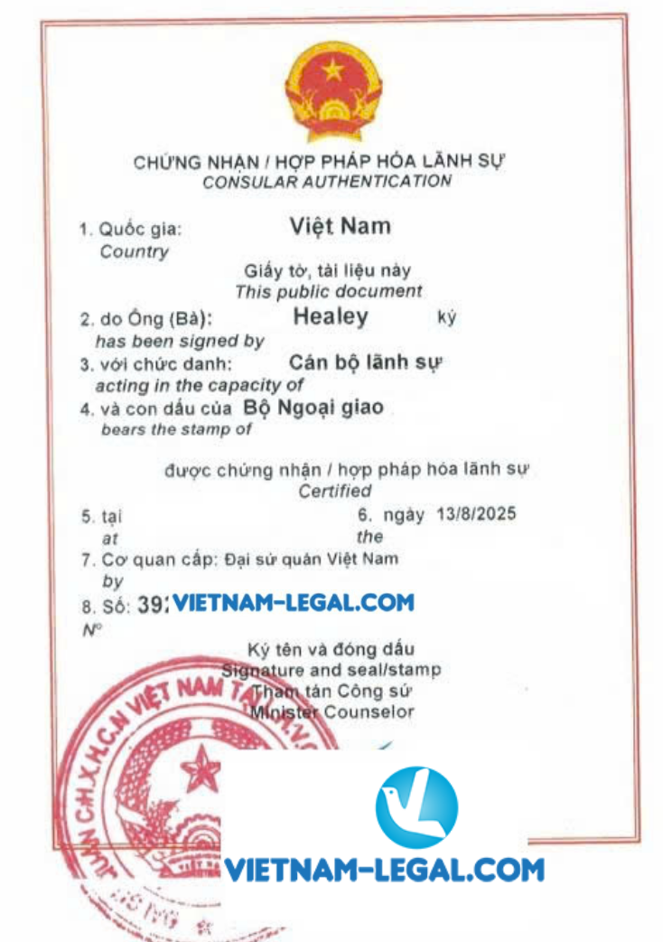 Bộ giấy tờ công ty cấp tại BVI dùng tại VN