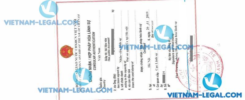 Legalization Results of Australian Driving Licenses for use in Vietnam November 20 2019