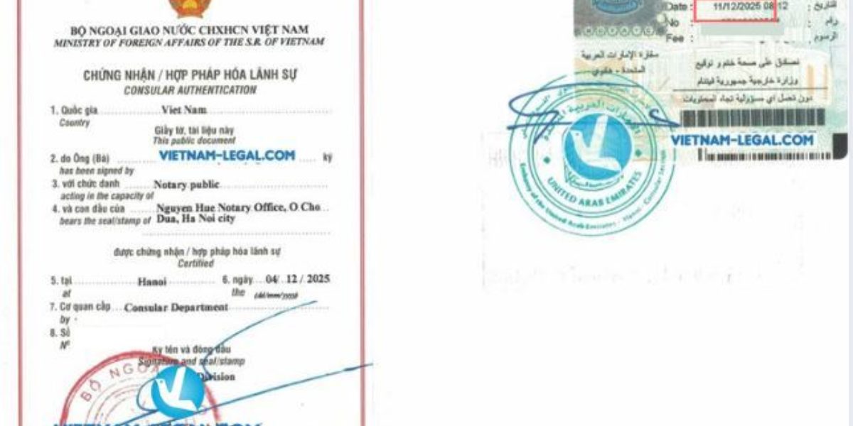 Consular Certification Result for Vietnamese Documents (CFS ...