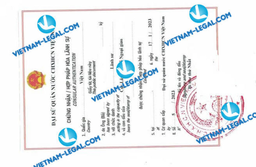 Kết quả hợp pháp hóa giấy tờ Dược phẩm cấp tại I rắc sử dụng tại Việt Nam ngày 17 1 2023
