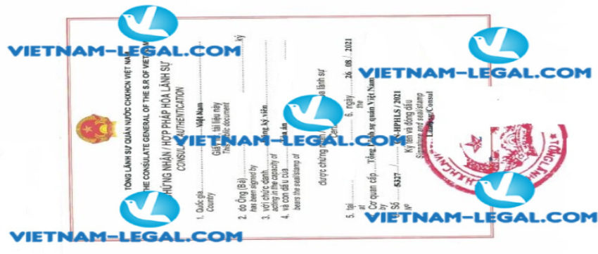 Result of Working Experience Certificate issued in Hong Kong for use in Vietnam on 26 08 2021