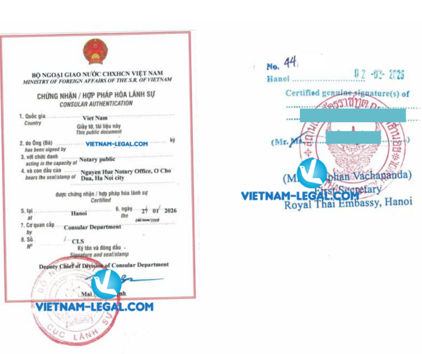 Xác nhận tình trạng hôn nhân Thái VN 02 02