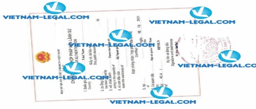 Legalization result of Medical Certificate issued in Thailand for use in Vietnam on 02 11 2021 1