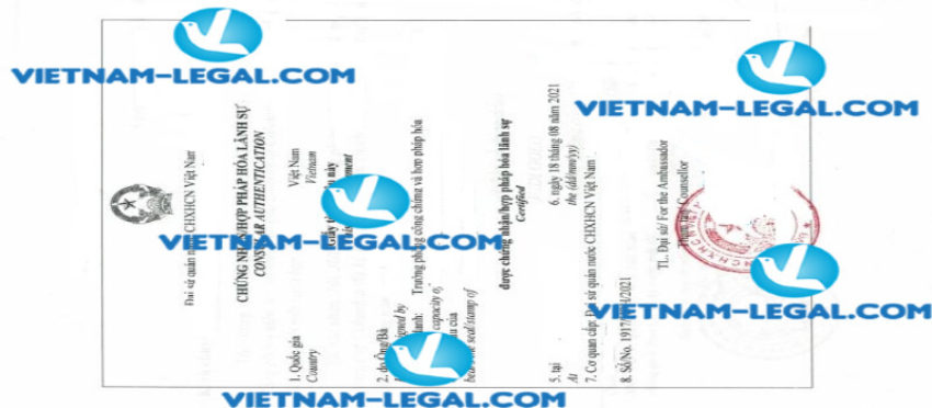 Result of Bachelor Degree issued in the United States for use in Vietnam on 18 08 2021