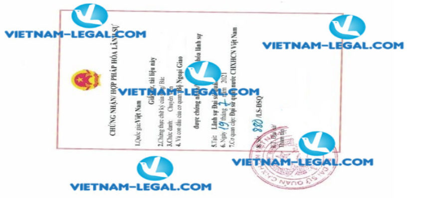 Result of Experience Certificate issued in Poland for use in Vietnam on 19 07 2021