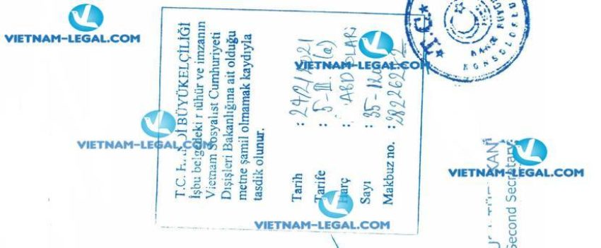 Result of Exporter Registry Form in Vietnam use in Turkey on 24 02 2021
