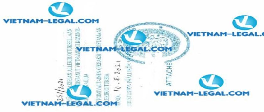 Result of Marriage Certificate issued in Vietnam for use in Finland on 10 08 2021