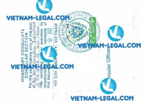 Kết quả hợp pháp hóa Xác nhận tình trạng hôn nhân cấp tại Việt Nam sử dụng tại Síp ngày 16 2 2023