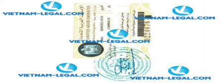 Legalization Result of Birth Certificate issued in Vietnam for use in UAE on 28 09 2021