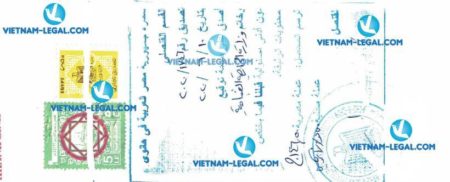 Legalization Result of Commercial Invoice in Vietnam for use in Egypt on 11 06 2020