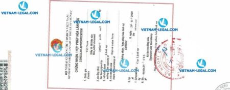 Legalization Result of Company Document in Peru No 635 for use in Vietnam on 25 11 2020