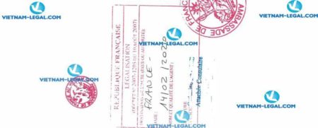 Legalization Result of Marriage Certificate issued in Vietnam for use in France 24 02 2019