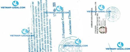 Legalization Result of Shareholders List in Vietnam for use in Italia on 17 04 2020