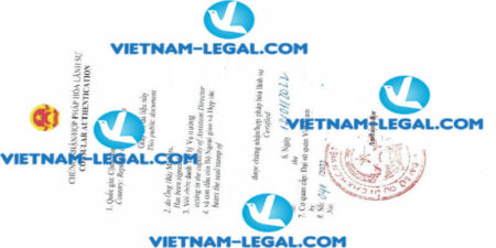 Legalization resulf of Bachelor Degree from South Africa for use in Vietnam on 12 01 2022
