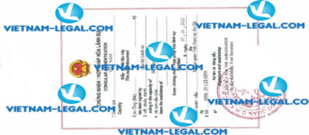 Legalization result of Power of Attorney issued in India for use in Vietnam on 07 01 2022
