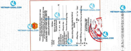 Result of Certificate of Incorporation issued in Hong Kong for use in Vietnam on 14 10 2020