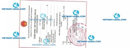 Result of Certificate of Single Sstatus Confirmation issued in Serbia for use in Vietnam on 09 11 2020