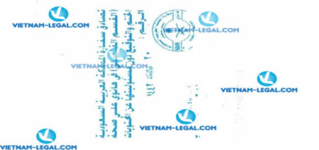 Result of Exclusive Distributor issued in Vietnam for use in Arab Saudi on 01 07 21