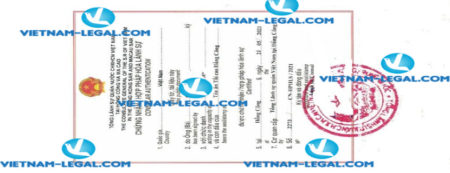 Result of Incorporation Certificate issued in Hong Kong for use in Vietnam on 21 05 2021
