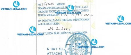 Result of Marriage Certificate issued in Vietnam for use in Finland 24 02 2021