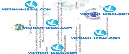 Result of Order Quantity issued in Vietnam for use in El Salvador ngày 30 07 2021