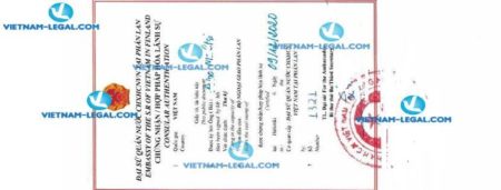 Result of University Degree issued in Finland for use in Vietnam on 09 12 2020