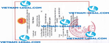 Result of Work Experience Certificate no 4319 issued in UK for use in Vietnam on 09 08 2021