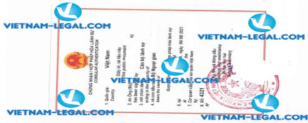 Result of Work Experience Certificate no 4321 issued in UK for use in Vietnam on 09 08 2021