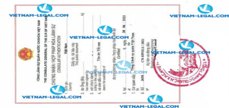 Result of Working Experience Confirmation issued in China for use in Vietnam on 30 6 2021