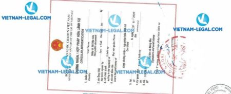 Legalization Result of Company Document in Peru No 634 for use in Vietnam on 25 11 2020