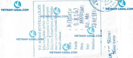 Legalization Result of Exporter Registry Form in Vietnam use in Turkey No 480 on 10 07 2020