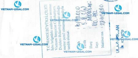 Legalization Result of Exporter Registry Form in Vietnam use in Turkey No 482 on 10 07 2020
