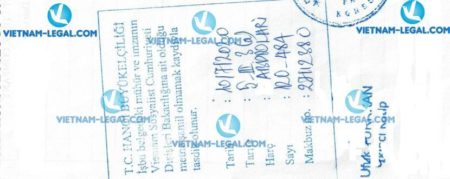 Legalization Result of Exporter Registry Form in Vietnam use in Turkey No 484 on 10 07 2020