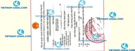 Legalization Result of Selling License of Illinois State the US for use in Vietnam on 10 07 2020