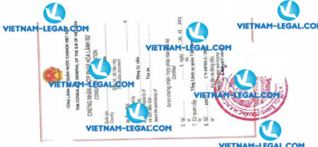 Legalization result of Bachelor Degree issued in China for use in Vietnam on 31 12 2021