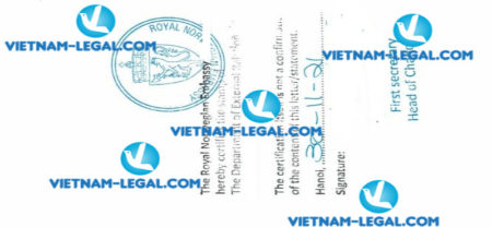 Legalization result of Divorce Decision issued in Vietnam for use in Norway on 30 11 2021