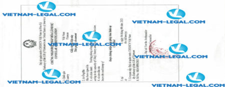 Result of Bachelor Degree issued in the US for use in Vietnam on 06 08 2021
