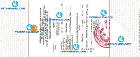 Result of Certificate of Incorporation in Hong Kong for use in Vietnam on 16 04 2021