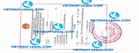 Result of Certificate of Resident Status issued Hong Kong for use in Vietnam on 21 05 2021