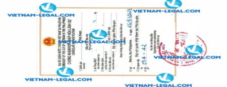 Result of Driving License issued in Philipines for use in Viethnam on 26 05 2021