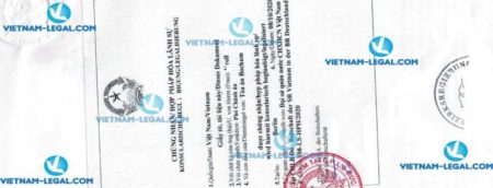 Result of GMPC issued in Germany for use in Vietnam on 08 10 2020
