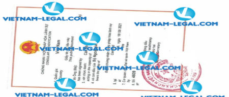Result of Work Experience Certificate issued in UK for use in Vietnam on 18 08 2021