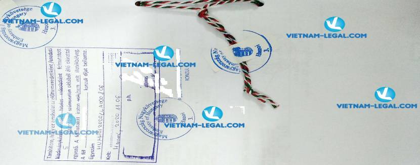 Legalization Result of Commercial Contract of Vietnam for use in Hungary on 06 11 2020