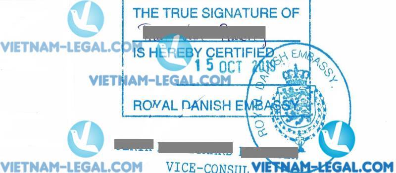 Legalization Result of Court Decisions from Vietnam for use in Denmark October 2019