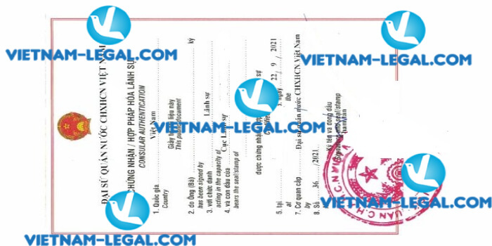 Legalization Result of Diploma in Accounting issued in Malaysia for use in Vietnam on 22 9 2021