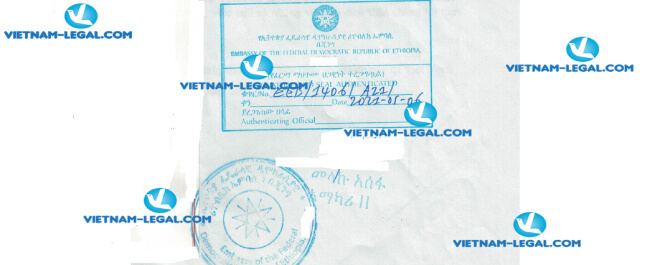 Legalization Result of Power of Attorney issued in Vietnam for use in Ethiopia on 06 05 2021