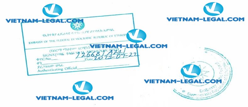 Result of Certificate of a phamaceutical product issued in Vietnam for use in Ethiopia on 22 7 2021