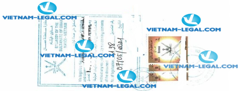 Result of Site Master File issued in Vietnam for use in Oman on 07 05 2021