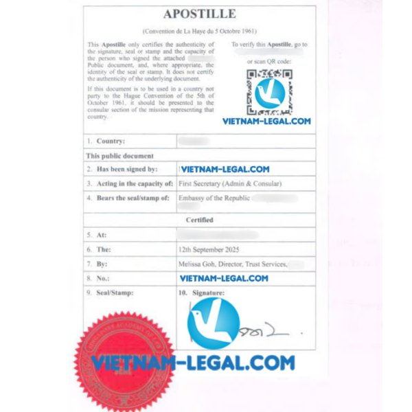Consular Legalization of Vietnamese Documents for Use in Costa Rica ...